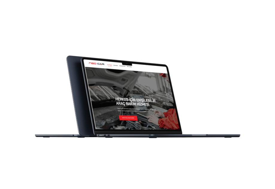 neocar markası için modern ve kullanıcı dostu bir web sitesi tasarlandı.